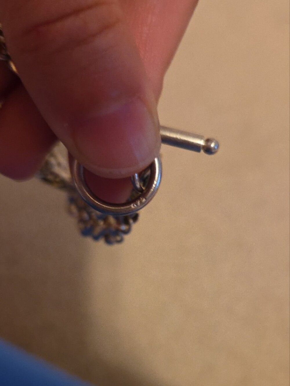 Sterling Silver Toggle Chain Bracelet - Women's Accessory - Picture 2 of 2